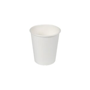 Vasos de cartón blancos 120cc, 30 uds