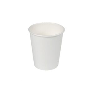 Vasos de cartón blancos 200cc, 50 uds