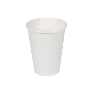 Vasos de cartón blancos 330cc, 12 uds