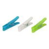 24 pinzas de plástico de colores variados 8 cm