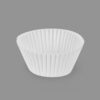 Moldes de papel para magdalenas blanco ø4,8 x 3,4 cm, blister 60 uds