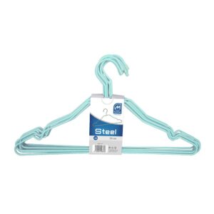 Perchas alambre colores surtidos azul-marrón 39 cm, 10 uds