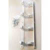 Tendedero de pared basic c/4 poleas blanco 47 x 5 x 5 cm