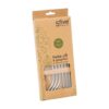 Pajitas de acero inoxidable 6 uds con cepillo de limpieza