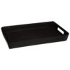 Bandeja de melamina negra coleccion noir kitchen 45 x 30 cm