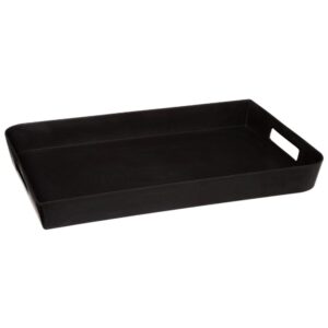 Bandeja de melamina negra coleccion noir kitchen 45 x 30 cm