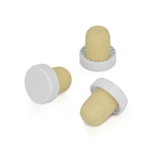 Tapones corcho con cabeza de plástico colores surtidos 6 uds