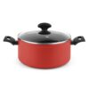 Olla maxima + tapa roja aluminio ø20 x 10 cm