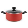 Olla maxima + tapa roja aluminio ø24 x 11 cm