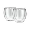 Tazas de doble pared palermo, resistentes a golpes y temperaturas, 100 ml, 2 uds