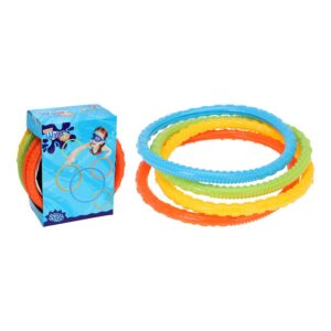 Juguetes de buceo, set de 4 aros de colores diámetro 15cm