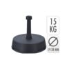 Base de parasol 15 kg antracita ø19 - 38 mm