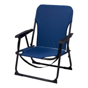 Silla plegable azul, 52 x 54 x 26/66 cm