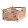 Caja almacenaje plegable arena 50 x 33 x 25 cm