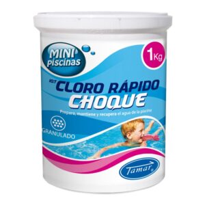 Cloro de choque granulado, bote 1 kg