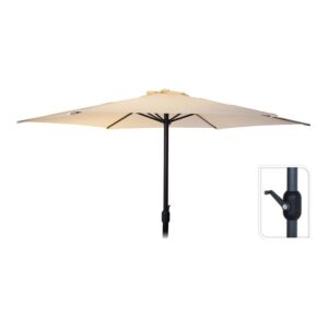 Parasol ø300 cm altura maxima 248 cm color: crema