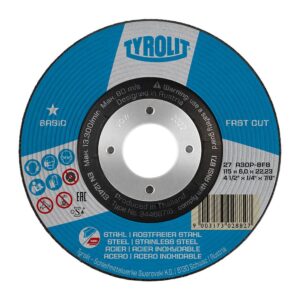 Disco desbaste 27c ø125 x 6 x 22,23 mm