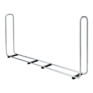 Soporte metálico extensible para almacenar leña hasta 1,17 m³