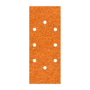 Hojas de lijar de corindón perforadas oval, 93 x 230 mm, grano 120, pack 5 uds