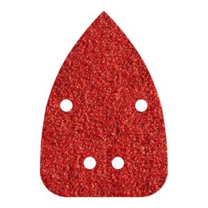 Hojas de lijar adhesivas de corindón perforadas, 96 x 136 mm, grano 120, pack 10 uds