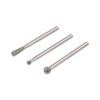 Muelas de diamante esféricas y cónicas, set 3 uds