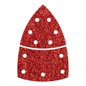 Hoja abrasiva adhesiva, 2 piezas para madera/metal, grano 40, pack 10 uds