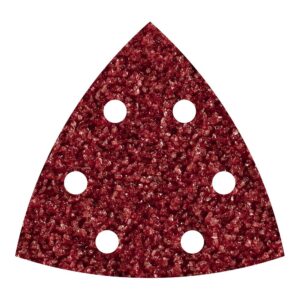 Hojas abrasivas adhesivas de corindón, 95 mm, grano40 delta, set 5 uds