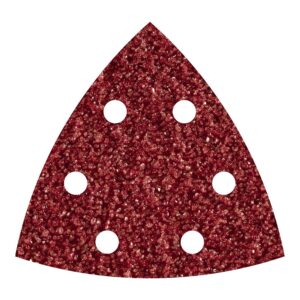 Hojas abrasivas adhesivas de corindón, 95 mm, grano60 delta, set 5 uds