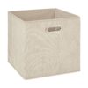 Caja organizadora para estantería, color beige, 31 x 31 x 31 cm