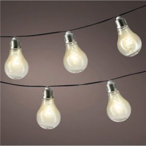 Guirnalda solar 50 leds, multifunción, luz cálida, exterior, 4,5 m