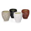 Vela citronela de terracota caras colores surtidos