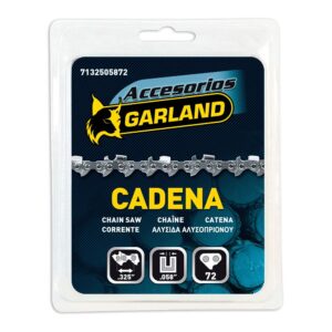 Cadena de motosierra para espada de 18 pulg / 45 cm, 72 eslabones, 325 pulg, espesor 0,058 pulg