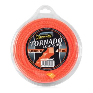 Hilo para desbrozadora tornado, cuadrado, ø3,0 mm, dispensador 54 m