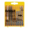 Hojas de sierra de calar para madera y metal, set con 10 uds
