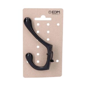 Colgador de forja negro 13 x 5 cm