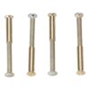 Tornillos ensamble latón, 4 uds