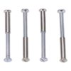Tornillos ensamble níquel, 4 uds
