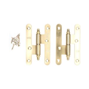 Pernio con remate pn03 izquierda 100x58mm latón satinado