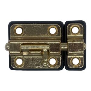 Pasador cerrojo base plástica 35 mm dorado