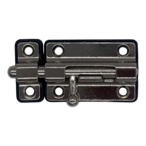 Pasador cerrojo base plástica 50 mm cromo