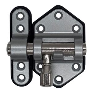 Pasador reforzado base plástica 30 mm cromo mate