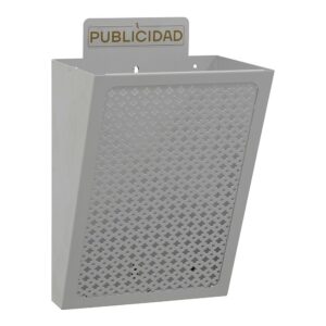 Cesta de publicidad e2302, acero, plata, 22 x 19 x 35,5 cm