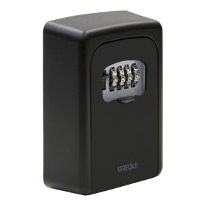 Guarda llaves combinación keeper, aluminio, negro, 90 x 40 x 121 mm