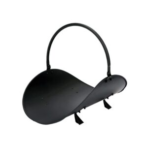 Cesta metálica para leña color negro 48 x 35 x 38 cm