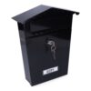 Buzon de acero modelo house negro 210 x 60 x 300 mm