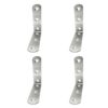 Ángulo refuerzo an24, acero inoxidable, 80 x 80 x 19 mm. 4 unidades