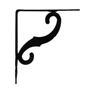 Escuadra ornamental plm05 negro 155 x 110 mm