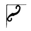 Escuadra ornamental plm05 negro 230 x 190 mm