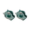 Sujetacable plano simple sjt03, 4 mm, galvanizado, blister 2 uds