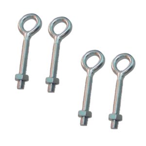 Hembrilla soldada con tuerca hm01, m4 x 30 mm, zincado, blister 4 uds